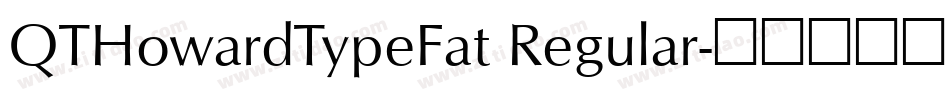 QTHowardTypeFat Regular字体转换